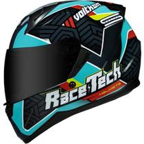Capacete Race Tech Sector Voltkon Preto Verde