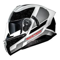 Capacete race tech signal gear preto branco Capacete race tech signal gear preto branco