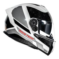 Capacete Race Tech Signal Gear Preto /Branco