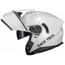 Capacete Race Tech Signal Monocolor Escamoteável Robocop Articulado Viseira Óculos Solar Interno Masculino Feminino Capacete Race Tech Signal Monocolor Escamoteável Robocop Articulado Viseira Óculos Solar Interno Masculino Feminino