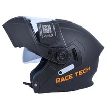 Capacete Race Tech Signal Monocolor Matte Black Ecomomtável Articulado Masculino Ou Femino Original Forração Lavável 58 A 62 Capacete Race Tech Signal Monocolor Matte Black Ecomomtável Articulado Masculino Ou Femino Original Forração Lavável 58 A 62