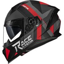 Capacete race tech volt abstrak vermelho fosco 60/l