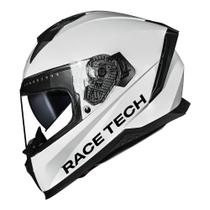Capacete race tech volt monocolor branco brilhante Capacete race tech volt monocolor branco brilhante