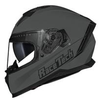 Capacete Race Tech Volt Monocolor Cinza Brilhante