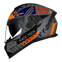 Capacete race tech volt ninja cinza