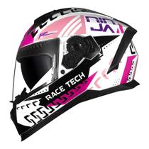 Capacete race tech volt ninja rosa