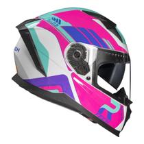 Capacete Race Tech Volt Track Branco/ Rosa Capacete Race Tech Volt Track Branco/ Rosa