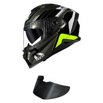 Capacete Race Tech Volt Track Preto Titanium Mais Viseira Fumê Capacete Race Tech Volt Track Preto Titanium Mais Viseira Fumê