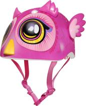 Capacete Raskullz Big Eyes Owl Miniz Infant 1+ rosa 48-52cm Capacete Raskullz Big Eyes Owl Miniz Infant 1+ rosa 48-52cm
