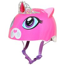 Capacete Raskullz Kitty Tiara rosa escuro para meninas de 5 anos ou mais Capacete Raskullz Kitty Tiara rosa escuro para meninas de 5 anos ou mais