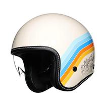 Capacete Retro 3/4 Para Motocicleta Com Visor Solar Integrado, Ideal Para Deslocamentos Em Todas as