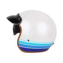 Capacete Retro Masculino Cafe Racer Aberto Certificado DOT Acessórios Para Motocicleta