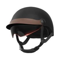 Capacete Retro Ultra Leve Unissex Para Motocicletas Com Óculos Para Bicicletas E Mountain Bikes - NONE