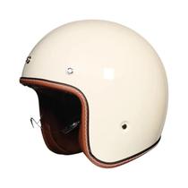 Capacete Retro Unissex Para Motocicleta Certificado DOT, Capacete ABS Meio Aberto Para Todas as