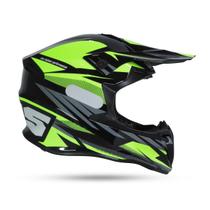 Capacete Revo Ims Preto/Flúor Motocross Trilha Enduro Capacete Revo Ims Preto/Flúor Motocross Trilha Enduro