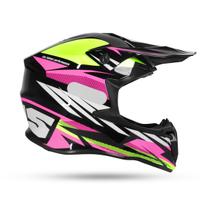 Capacete Revo Ims Preto/Rosa Trilha Enduro Motocross