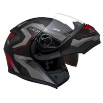 Capacete Robocop Aberto Peels U-RB2 Skyline Vermelho Óculos