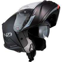 Capacete Robocop Articulado Nzi Combi 3 Preto Fosco Oculos