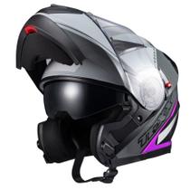 Capacete Robocop Articulado Texx Gladiator V3 Makan Rosa