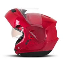 Capacete Robocop Escamoteável Articulado Pro Tork Attack Solid Feminino Masculino Com Sub Viseira