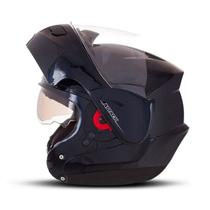 Capacete Robocop Escamoteável Attack Solid Viseira Interna Moto Articulado Pro Tork Proteção Conforto Segurança Masculino Feminino