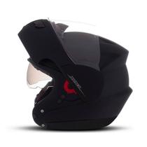 Capacete Robocop Escamoteável Attack Solid Viseira Interna Moto Articulado Pro Tork Proteção Conforto Segurança Masculino Feminino