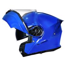 Capacete Robocop Escamoteavel Norisk Motion Azul Óculos Moto