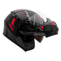 Capacete Robocop Peels Urban2 Dynamic Preto e Vermelho Brilhante Tamanho:56Cor:Vermelho Brilhante