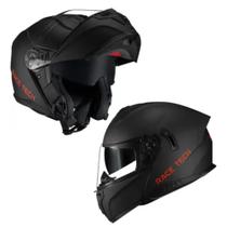 Capacete Robocop Race Tech Signal Preto Fosco C/óculos Solar