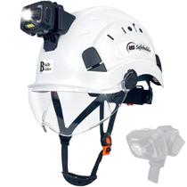 Capacete SAFEBUILDER SHL01 com Viseira e Lanterna Recarregável Capacete SAFEBUILDER SHL01 com Viseira e Lanterna Recarregável