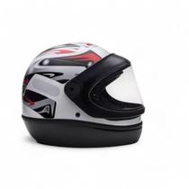 Capacete San Marino 60 Branco Grafic Taurus