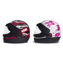 Capacete San Marino Automático Moto Masculino Vermelho Feminino Branco Capacete San Marino Automático Moto Masculino Vermelho Feminino Branco
