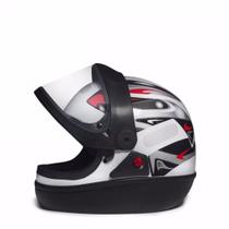 Capacete San Marino Branco Brilhante Masculino Moto Motoqueiro Motociclista Taurus Original