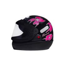 Capacete San Marino Femme Moto Integral Fechado Motoboy Flor