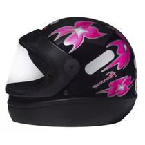 Capacete San Marino Femme Preto Mais Viseira Fume
