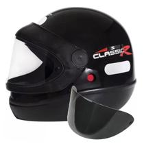 Capacete San Marino Preto Fosco Taurus Automático Mais Viseira Extra Fumê 2.2