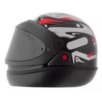 Capacete San Marino Preto Mais Viseira Fume