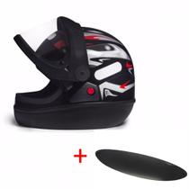 Capacete San Marino Preto Mais Viseira Fumê Capacete San Marino Preto Mais Viseira Fumê