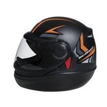 Capacete San Marino Speed One Original Preto/Laranja TAM 60 Capacete San Marino Speed One Original Preto/Laranja TAM 60