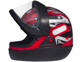 Capacete San Marino Vermelho Grafic Masculino e Feminino Original Taurus