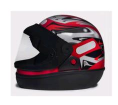 Capacete San Marino. Vermelho número 60