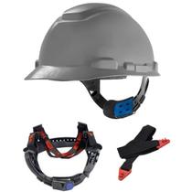 Capacete Segurança 3M H700 C/ Jugular Eletricista Engenheiro Cinza Capacete Segurança 3M H700 C/ Jugular Eletricista Engenheiro Cinza
