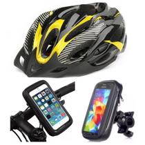 Capacete Segurança Bicicleta Suporte Telefone Celular - LuaTek Sport