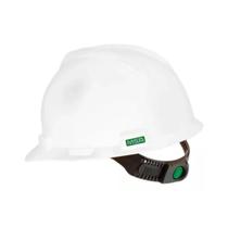 Capacete Segurança Branco Msa V-Gard Carneira Push Key