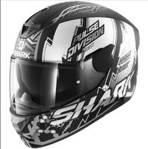 Capacete Shark D Skwal 2 Noxxys Preto Prata Fosco Kas tam 58