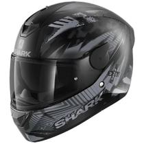 Capacete shark d-skwal 2 penxa mat kaa preto cinza fosco