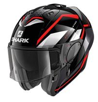 Capacete Shark Evo Es Articulado Yari KWR Preto Verm Tam 56