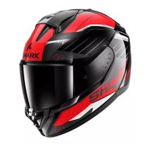 CAPACETE SHARK RIDILL 2 BERSEK KRA Integral Preto / Vermelho