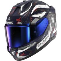 Capacete Shark Skwal I3 Linik BWR Visor Solar LED Tam 62