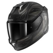 Capacete Shark Skwal I3 Linik Moto Prata Pinlock Luz Freio
